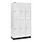 Schäfer Shop Select Kledinglocker, met 3 x 2 compartimenten, 300 mm, met fitting, cilinderslot, deur lichtgrijs