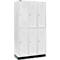 Schäfer Shop Select Kledinglocker, met 3 x 2 compartimenten, 300 mm, met fitting, draaigrendelslot, deur lichtgrijs