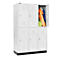 Schäfer Shop Select Kledinglocker, met 3 x 2 compartimenten, 400 mm, met fitting, draaigrendelslot, deur lichtgrijs