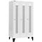 Schäfer Shop Select Kledinglocker, met geperforeerde rijen, 3 compartimenten, 400 mm, met poten, cilinderslot, deur lichtgrijs