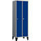 Schäfer Shop Select Kledinglocker met poten, draaigrendelslot, licht zilver/blauw