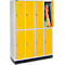 Schäfer Shop Select Kleiderspind, 4x2 Abt., m. Sockel, Drehriegelverschluss, Tür gelb