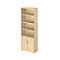 Schäfer Shop Select Kombischrank LOGIN, oben 4 Regale, unten 2 Ordnerhöhen mit Türen, B 800 x T 420 x H 2240 mm, Ahorn Dekor/Ahorn Dekor