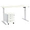 Schäfer Shop Select Komplettset Schreibtisch und Rollcontainer ERGO-T, einstufig höhenverstellbar, Tisch B 1600 mm,