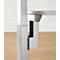 Schäfer Shop Select koppeladapter, voor 1-niveau &amp; 2-niveaus elektrisch in hoogte verstelbaar + handmatig in hoogte verstelbaar bureau PLANOVA ERGOSTYLE, aluminium wit