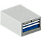 Schäfer Shop Select ladekast 18-27, 2 laden (H 50/100mm), tot 200 kg, B 411 x D 572 x H 250 mm, gentiaanblauw/lichtgrijs