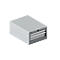 Schäfer Shop Select ladekast 18-27, 2 laden (H 50/100mm), tot 75 kg, B 411 x D 572 x H 250 mm, blank alu.-kleurig/blank alu.-kleurig