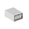 Schäfer Shop Select ladekast 18-27, 2 laden (H 50/100mm), tot 75 kg, B 411 x D 572 x H 250 mm, lichtgrijs/lichtgrijs