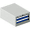 Schäfer Shop Select ladekast 18-27, 2 laden (H 75/75mm), tot 200 kg, B 411 x D 572 x H 250 mm, gentiaanblauw/lichtgrijs