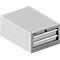 Schäfer Shop Select ladekast 18-27, 2 laden (H 75/75mm), tot 200 kg, B 411 x D 572 x H 250 mm, lichtgrijs/lichtgrijs