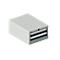 Schäfer Shop Select ladekast 18-27, 2 laden (H 75/75mm), tot 75 kg, B 411 x D 572 x H 250 mm, antracietgrijs/lichtgrijs