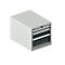 Schäfer Shop Select ladekast 18-27, 3 laden (H 50/100/150mm), tot 75 kg, B 411 x D 572 x H 400 mm, antracietgrijs/lichtgrijs