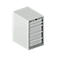Schäfer Shop Select ladekast 18-27, 5 laden, tot 200 kg, B 411 x D 572 x H 700 mm, lichtgrijs/lichtgrijs
