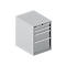 Schäfer Shop Select ladekast 27-36, 4 schuifladen, tot 75 kg, B 564 x D 725 x H 800 mm, blank aluminium/blank aluminium