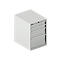 Schäfer Shop Select ladekast 27-36, 4 schuifladen, tot 75 kg, B 564 x D 725 x H 800 mm, lichtgrijs/lichtgrijs