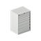 Schäfer Shop Select ladekast 36-27, 8 laden, tot 200 kg, B 717 x D 572 x H 1000 mm, lichtgrijs