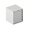Schäfer Shop Select Ladekast 36-36, 5 laden, tot 200 kg, B 717 x D 717 x D 725 x H 850 mm, lichtgrijs