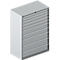 Schäfer Shop Select Ladekast 54-27, 10 laden, tot 200 kg, B 1023 x D 572 x D 572 x H 1450 mm, wit aluminium.
