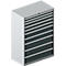 Schäfer Shop Select Ladekast 54-27, 10 laden, tot 200 kg, B 1023 x D 572 x H 1450 mm, wit/antracietgrijs.