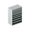Schäfer Shop Select Ladekast 54-27, 10 laden, tot 75 kg, B 1023 x D 572 x H 1450 mm, wit/antracietgrijs.