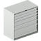 Schäfer Shop Select Ladekast 54-27, 6 laden, tot 200 kg, B 1023 x D 572 x D 572 x H 1000 mm, lichtgrijs