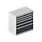 Schäfer Shop Select Ladekast 54-27, 6 laden, tot 75 kg, B 1023 x D 572 x H 1000 mm, lichtgrijs/antracietgrijs.