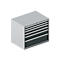 Schäfer Shop Select Ladekast 54-36 6 wit aluminium/antracietgrijs 6 wit