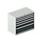 Schäfer Shop Select Ladekast SCHÄFER 54-27, 6 laden, tot 75 kg, B 1023 x D 572 x H 850 mm, lichtgrijs/antracietgrijs.
