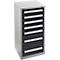 Schäfer Shop Select ladekast SF 70, 7 laden, wit aluminium RAL 9006 antracietgrijs RAL 7016