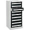 Schäfer Shop Select ladekast SF 90, 9 laden, lichtgrijs RAL 7035 antracietgrijs RAL 7016