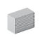 Schäfer Shop Select Ladekast WSK 54-36, staal, 8 laden, tot 200 kg, B 1023 x D 725 x H 1000 mm, wit aluminium/aluminium, wit
