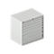 Schäfer Shop Select Ladekast WSK 54-36, staal, 8 laden, tot 75 kg, B 1023 x D 725 x H 1000 mm, lichtgrijs/lichtgrijs.