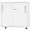 Schäfer Shop Select LOGIN armario de puertas correderas, 2 alturas de archivador, An 800 x P 420 x Al 788 mm, blanco/blanco