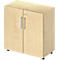 Schäfer Shop Select LOGIN kast, 2 dossierhoogtes, B 800 x D 420 x H 788 mm, esdoorn decor/maple decor
