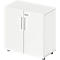 Schäfer Shop Select LOGIN kast, 2 dossierhoogtes, B 800 x D 420 x H 788 mm, wit/wit