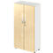 Schäfer Shop Select LOGIN kast, 4 dossierhoogtes, B 800 x D 420 x H 1514 mm, wit/mapeldoorn decor
