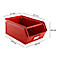 Schäfer Shop Select magazijnbak met open voorzijde en draagbeugel, staal, L 358 x B 211 x H 145 mm, 8,5 l, 60 kg, RAL 3000 (vuurrood)