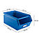 Schäfer Shop Select magazijnbak met open voorzijde en draagbeugel, staal, L 359 x B 211 x H 145 mm, 8,5 l, 60 kg, RAL 5015 (hemelsblauw)