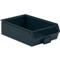 Schäfer Shop Select magazijnbak met open voorzijde, met draagbeugel, 18,5 l, 80 kg, L 501 x B 308 x H 146 mm, staal, RAL 5008 (grijsblauw)