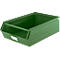 Schäfer Shop Select magazijnbak met open voorzijde, met draagbeugel, 18,5 l, 80 kg, L 501 x B 308 x H 146 mm, staal, RAL 6011 (resada groen)