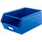 Schäfer Shop Select magazijnbak met open voorzijde, met draagbeugel, L 524 x B 307 x H 201 mm, 26 l, 120 kg, staal, RAL 5015 (hemelsblauw)
