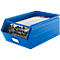 Schäfer Shop Select magazijnbak met open voorzijde, met draagbeugel, L 524 x B 307 x H 201 mm, 26 l, 120 kg, staal, RAL 5015 (hemelsblauw)
