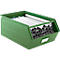 Schäfer Shop Select magazijnbak met open voorzijde, met draagbeugel, L 524 x B 307 x H 201 mm, 26 l, 120 kg, staal, RAL 6011 (resada groen)