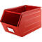 Schäfer Shop Select magazijnbak met open voorzijde, met draagbeugel, L 550 x B 307 x H 298 mm, 40 l, 150 kg, staal, RAL 3000 (vuurrood)