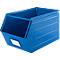 Schäfer Shop Select magazijnbak met open voorzijde, met draagbeugel, L 550 x B 307 x H 298 mm, 40 l, 150 kg, staal, RAL 5015 (hemelsblauw)