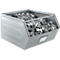 Schäfer Shop Select magazijnbak met open voorzijde, met steunbeugel, L 550 x B 458 x H 300 mm, 60 l, 130 kg, staal, elektrolytisch verzinkt