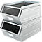 Schäfer Shop Select magazijnemmer met open voorzijde en draagbeugel, staal, L 361 x B 211 x H 145 mm, 8,5 l, 60 kg, elektrolytisch verzinkt