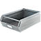 Schäfer Shop Select magazijnemmer met open voorzijde, met draagbeugel, 18,5 l, 80 kg, L 501 x B 308 x H 146 mm, staal, elektrolytisch verzinkt
