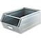 Schäfer Shop Select magazijnemmer met open voorzijde, met draagbeugel, L 524 x B 307 x H 201 mm, 26 l, 120 kg, staal, gegalvaniseerd
