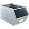 Schäfer Shop Select magazijnemmer met open voorzijde, met draagbeugel, L 550 x B 307 x H 298 mm, 40 l, 150 kg, staal, elektrolytisch verzinkt